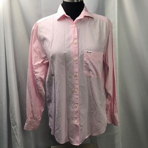 Faconnable Pink Button Down Blouse Size XSmall